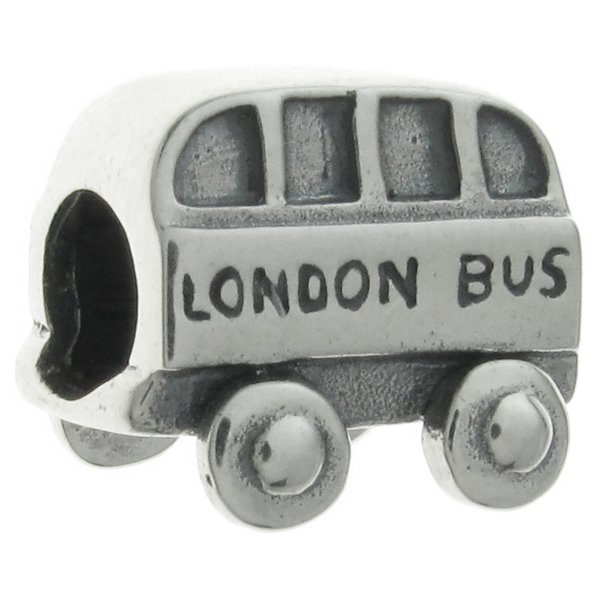 Sterling silver London Bus Bead for Pandora Troll Chamilia Biagi European Charm Bracelets