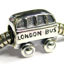 Sterling silver London Bus Bead for Pandora Troll Chamilia Biagi European Charm Bracelets