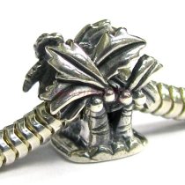 Sterling Silver Coconut Palm Tree Bead for European Charm Bracelets