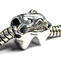 Sterling Silver Dentist Winking Smily Strong Tooth w/ Brush Bead for Pandora Troll Chamilia Biagi European Charm Bracelets