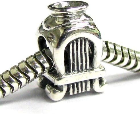 Queenberry .925 Sterling Silver Musical Instument Greek Lute Screw On European Charm Bracelets