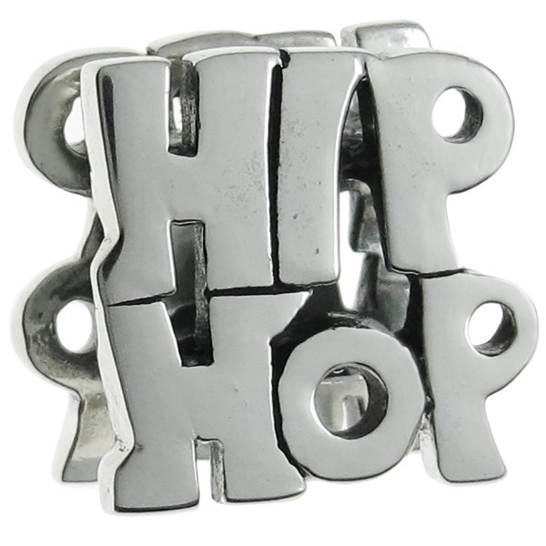 Sterling Silver Hip Pop Dance Bead for European Charm Bracelets