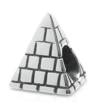 Sterling Silver Landmark Egyptian Pyramid Bead for European Charm Bracelets