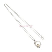 Sterling Silver White Freshwater Pearl 8.5mm Tear Pendant 16" Box Chain Necklace