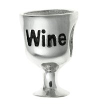 Sterling Silver Wine Lover Glass Cup Bead for European Charm Bracelets