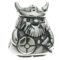 Sterling Silver Viking Warrior Pirate Bead for Pandora Troll Chamilia Biagi European Charm Bracelets
