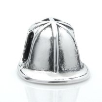 Sterling Silver Fire Fighter Helmet Firefighter Fireman Hat Bead f/ Pandora Troll Chamilia Biagi European Charm Bracelet