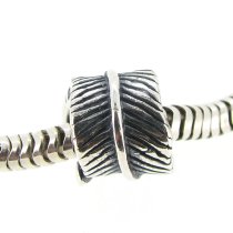 Sterling Silver Fairy Angel Feather Bead for Pandora Troll Chamilia Biagi European Charm Bracelets