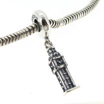 Sterling Silver London Big Ben Dangle Bead for Pandora Troll Chamilia Biagi European Charm Bracelets