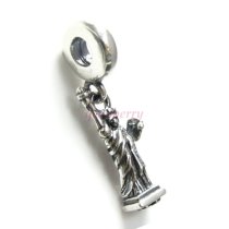 Sterling Silver USA Love w/ New York Statue of Liberty Freedom Pandora Troll Chamilia Biagi European Charm Bracelets