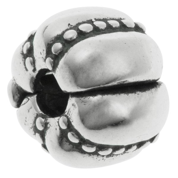 Sterling Silver Flower Dot Clip Clasp Stopper Lock Bead for Pandora European Charm Bracelets
