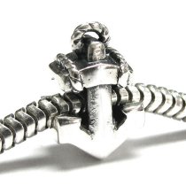 Antique 925 Sterling Silver Ship Anchor Bead for European Charm Bracelets