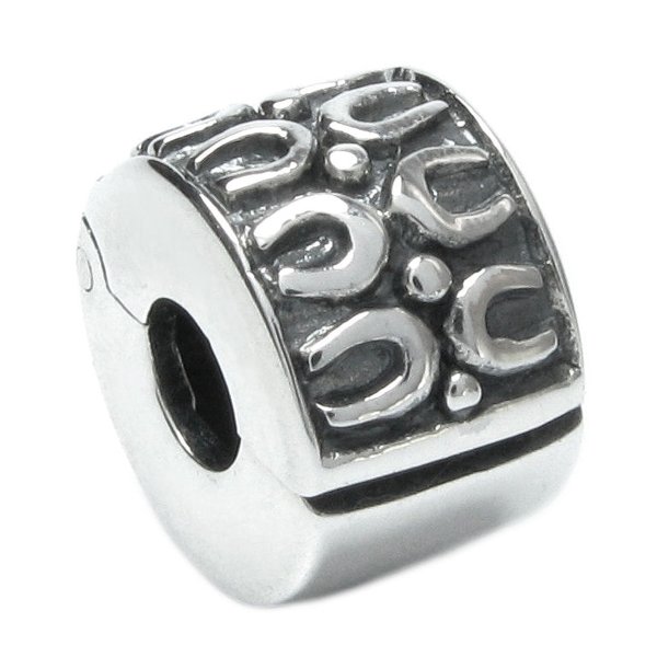 Sterling Silver Round Ethnic Flower Clip Stopper Lock Clasp Bead for Pandora Troll Chamilia Biagi European Charm Bracelets