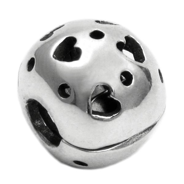 Antique 925 Sterling Silver Lots Heart w/ Love Clip Stopper Lock Clasp Bead for Pandora Troll Chamilia Biagi European Charm Bracelets