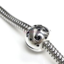 Antique 925 Sterling Silver Lots Heart w/ Love Clip Stopper Lock Clasp Bead for Pandora Troll Chamilia Biagi European Charm Bracelets