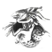 Antique 925 Sterling Silver Zodiac Capricorn Bead for Pandora Troll Chamilia Biagi European Charm Bracelets
