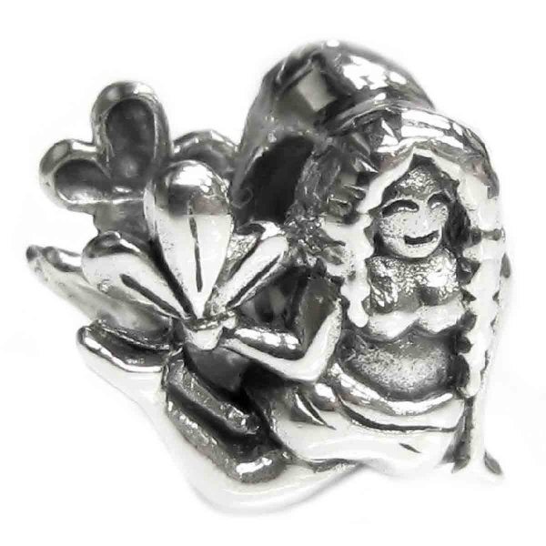 Antique 925 Sterling Silver Zodiac Virgo Bead for Pandora Troll Chamilia Biagi European Charm Bracelets