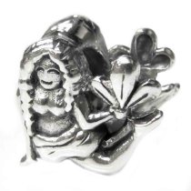 Antique 925 Sterling Silver Zodiac Virgo Bead for Pandora Troll Chamilia Biagi European Charm Bracelets