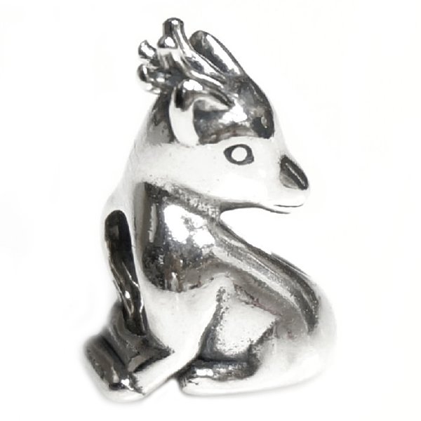 Sterling Silver Christmas Gift Lovely Reindeer Deer Bead for Pandora Troll Chamilia Biagi European Charm Bracelets