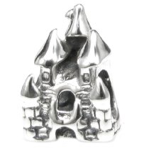 Antique 925 Sterling Silver Fairy Princess Castle Bead for Pandora Troll Chamilia Biagi European Charm Bracelets
