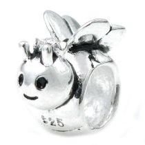 Sterling silver Sweet Honey Queen Bee Bead for Pandora Troll Chamilia Biagi European Charm Bracelets