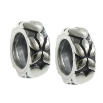 2pcs Sterling Silver Infinity Love Flower Heart Spacer Bead for Pandora Troll European Charm Bracelets