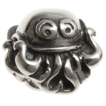 .925 Sterling Silver Cute Ocean Octopus Bead for European Charm Bracelets
