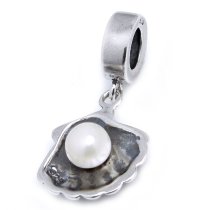 Sterling Silver Fresh Water Pearl Dangle Pendant Bead for Pandora European Charm Bracelets