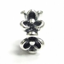 2pcs .925 Sterling Silver Lots Daisy Flower Spacer Bead for Pandora Troll European Charm Bracelets