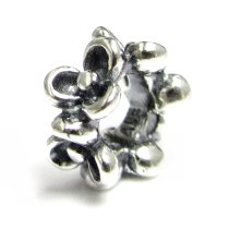 2pcs .925 Sterling Silver Lots Daisy Flower Spacer Bead for Pandora Troll European Charm Bracelets