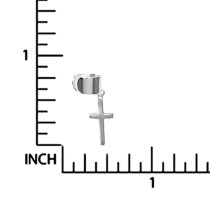 925 Sterling Silver Cross Dangle Earring Cuff / Ear Cuff Wrap
