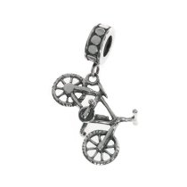 Queenberry .925 Sterling Silver Bicycles Bike Dangle Bead for Chamilia Biagi Pandora European Charm Bracelets