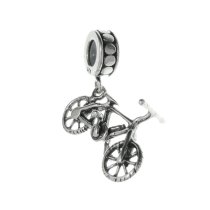 Queenberry .925 Sterling Silver Bicycles Bike Dangle Bead for Chamilia Biagi Pandora European Charm Bracelets