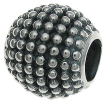 Sterling Silver Bali Round Dot Bead for European Charm Bracelets