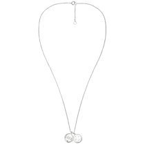 925 Sterling Silver Four Leaf Lucky Clover Clear CZ Crystal Dangle Pendant Rolo Chain Necklace 16"+1" Extender