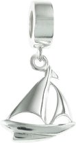 925 Sterling Silver Yacht Sailboat Dangle Bead for European Charm Bracelets