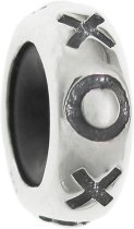 Sterling Silver Xoxo Love Stopper Rubber Round Bead for European Charm Bracelets