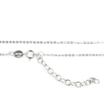 925 Sterling Silver "I Love You to the Moon & Back" Heart Dangle Charm Pendant Rolo Chain Necklace 16"+2" Extender