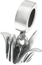 Antique 925 Sterling Silver Thousand Origami Paper Crane Lucky Wish Dangle Pendant for European Charm Bracelet