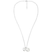 925 Sterling Silver Family Tree Life Clear CZ Crystal Pendant Rolo Chain Necklace 16"+1" Extender