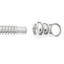 Sterling Silver Screw Replacement End Cap for 3mm Caprice Snake Bracelets