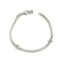 Sterling Silver Screw Replacement End Cap for 3mm Caprice Snake Bracelets