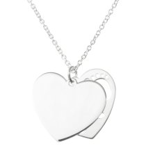 Sterling Silver Love Mom U Leave Footprint on Our Heart Dangle Pendant Rolo Chain Necklace 16 Inches