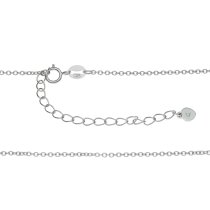 Sterling Silver with God All Things Are Possible Heart Charm Pendant Chain Necklace 16"+2" Extender