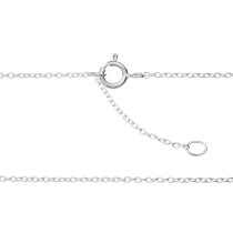 Sterling Silver Ship Anchor Friendship Dangle Charm Pendant Rolo Chain Necklace 16 Inches with 1 Inch Extender