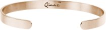 Qina C. Love Is Patient Love Is Kind Adjustable Cuff Bracelet Wristband Bangle Rose Gold-tone