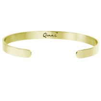 Qina C. You Are Braver Than You Believe..stronger .. Smarter..adjustable Cuff Bracelet Wristband Bangle Gold-tone