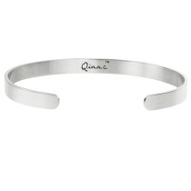 Qina C. You Are Braver Than You Believe..stronger .. Smarter..adjustable Cuff Bracelet Wristband Bangle Silver-tone