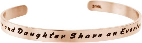 Qina C. Mother & Daughter Share an Everlasting Bond Adjustable Cuff Bracelet Wristband Bangle