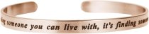 Queenberry. Love is.. Finding Someone You Can't Live Without Adjustable Cuff Bracelet Wristband Bangle